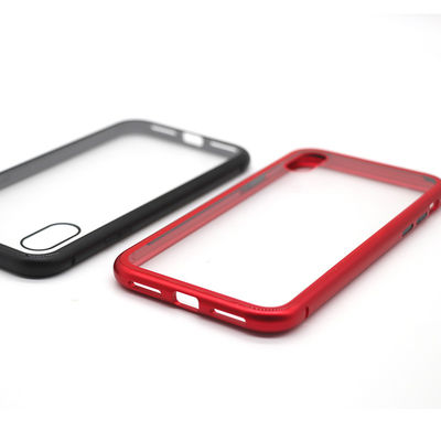 Wholesale 2019 Magnetic Case for Phone Luxury Tempered Glass Cover Magnetic Metal Bumper Phone Case for Iphone