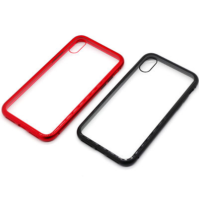 Wholesale 2019 Magnetic Case for Phone Luxury Tempered Glass Cover Magnetic Metal Bumper Phone Case for Iphone