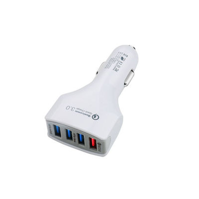 Factory Wholesale Qc 3.0 Quick Charger  4 Ports Usb Car Charger Adaptive Phone Adapter For Phone Usb Interface Car Charger