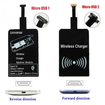 2019 Wholesale price universal Qi standard wireless charger receiver for iphone Android micro usb Type A Type B Type C receivers
