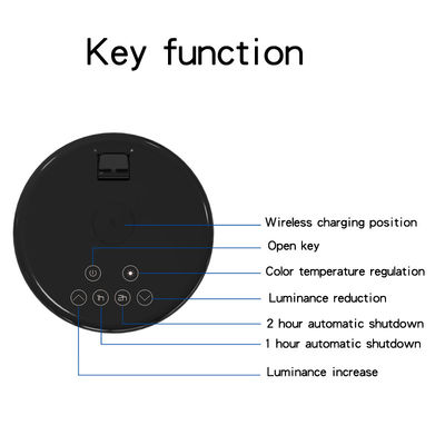 2 in 1 Trending products 2019 LED Table Lamp Folding Touch Eye Protection Desk Lamp Fast Wireless Charger for iphone for samsung