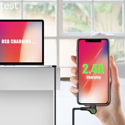Double L bending For iPhone usb cable charger and data sync cable