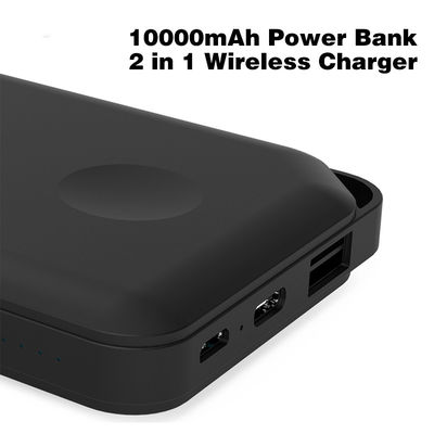 QI Wireless Charger For iPhone Samsung 10000mah Power Bank External Battery Bank Wireless Charger Powerbank Portable