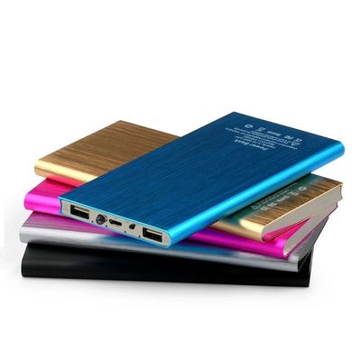 Portable Charger 10000mah Power Bank High-Speed 2 USB Ports With Flashlight External Battery Ultra Slim Phone Charger