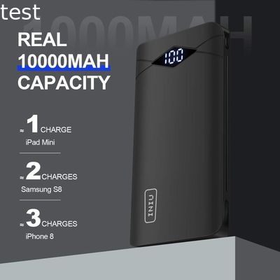 INIU 3A 10000mAh LED Power Bank Dual USB Portable Charger Powerbank For iPhone Xiaomi Mi Phone External Battery Pack Poverbank
