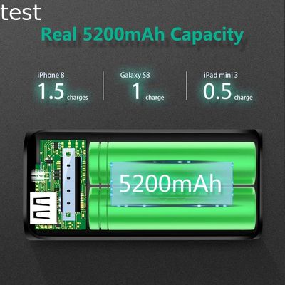 Battery Cover Power Bank Portable Charger 2.4A High-Speed Charging Pocket-Size Battery Pack Mobile Charger