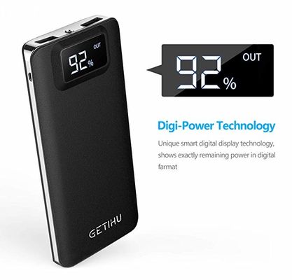 Portable Phone Charger 10000mAh LED Display Power Bank 4.8A High-Speed Charging External Battery Backup for iPhone for Samsung