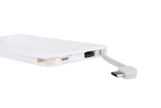 Behenda 2019 Customized Logo Promotional Credit Card PowerBank Built in Cable Ultra SlimPower Charger for iPhone Xs Max