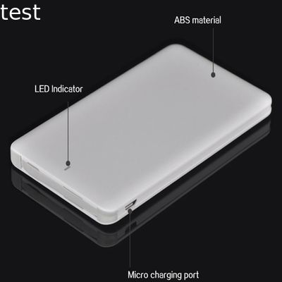 Behenda 2019 Portable Mobile Phone Customized Logo Promotional for iPhone Xs Max Credit Card Power Banks 4000mah PowerBank