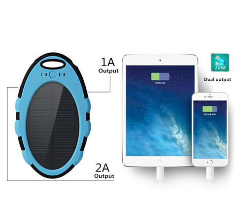 2018 latest design Polymer Battery mini waterproof 5000mah solar power bank