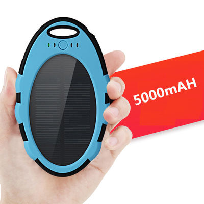 Promotion gift latest design Polymer Battery mini waterproof portable 5000mah solar power bank
