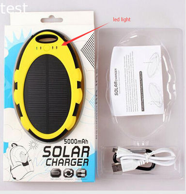 Promotion gift latest design Polymer Battery mini waterproof portable 5000mah solar power bank