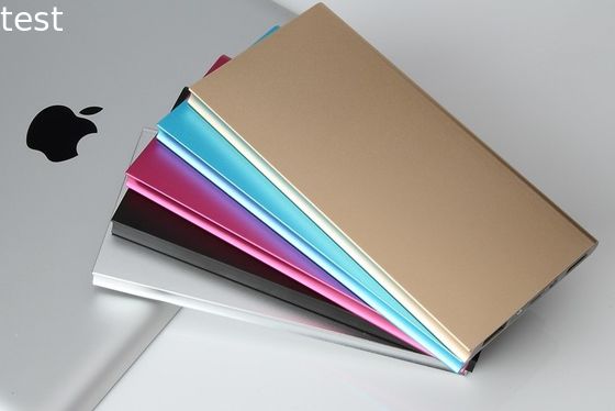 Aluminum 10000mAh Dual USB Mobile Power Bank for all small phoneswith custom logo