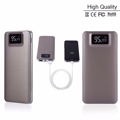 New Portable Double USB Power Bank 20000mAh LCD Display External Backup Battery for iPhone 8