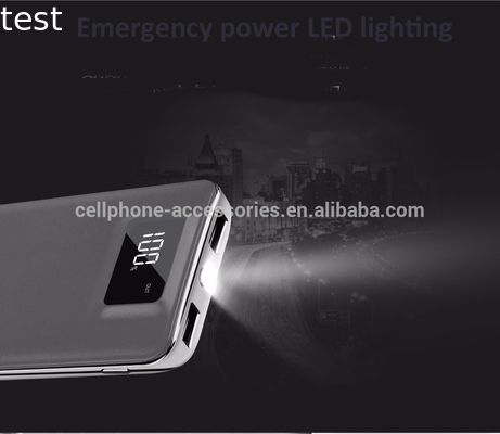 New Portable Double USB Power Bank 20000mAh LCD Display External Backup Battery for iPhone 8