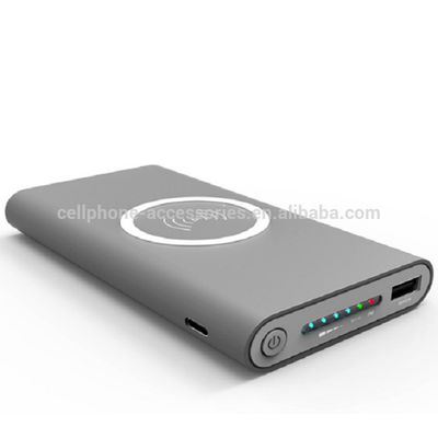 2017 New 3 in 1 Magnetic Qi Wireless charger transmitter and receiver with battery pack power bank 10000mah