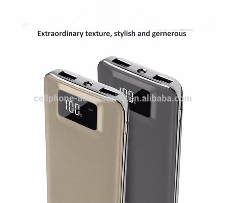 Top quality shenzhen led flashlight double USB power bank 20000mah for iphone and android
