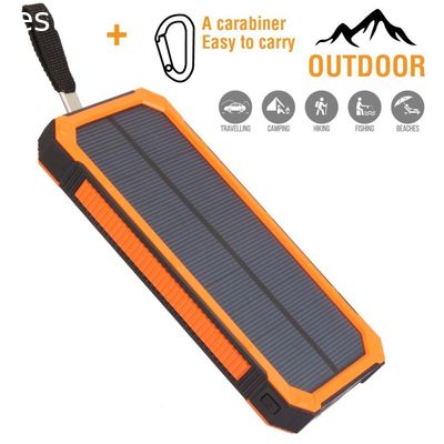 Solar power bank 10000mah 2017 new Portable Outdoor Solar Charger 15000mah for Mobile Phone