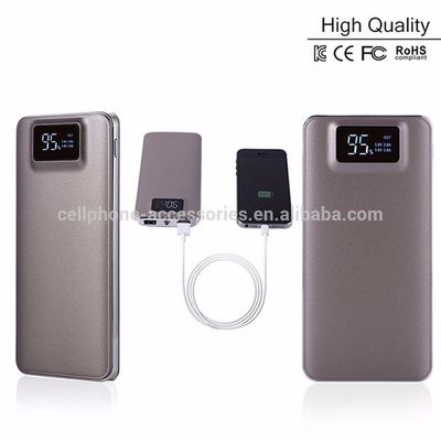 High quality 20000mah power bank 2017 LCD display power bank battery with LED flashlight
