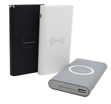 Hot selling Qi wireless charger power bank,10000MA power banks with wireless charger