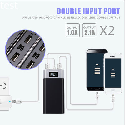 2018 New high capacity mobile charger power bank 2 input with led light portable power bank 20000mah