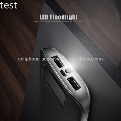 2018 Amazon high capacity power bank 20000mah LCD Digital display screen mobile charger power bank battery with LED flashlight