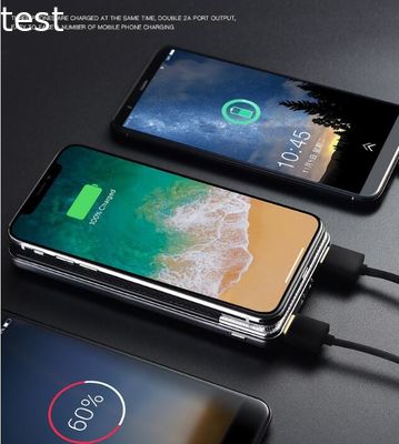 OEM logo portable mobile accessories QI wireless charger power bank 10000mah 12000mah dual usb output mobile phone power bank