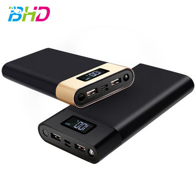 2018 Amazon trending high capacity power bank 22000mah LCD digital screen mobile charger 2 usb power bank 18650 Lithium Battery