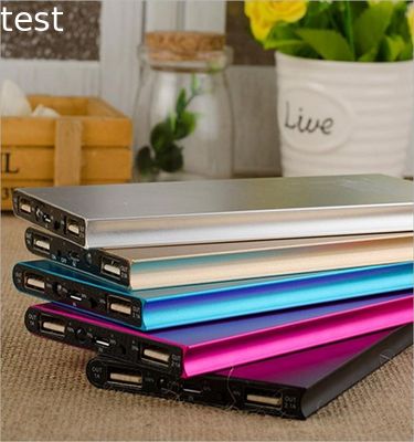 Slim 10000 mAh Power Bank Portable Ultra-thin Polymer Metal Alloy Powerbank Battery Power Bank External Battery