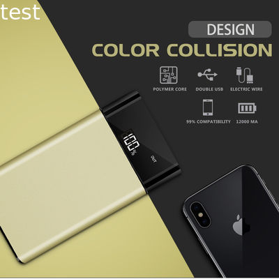 18650 20000mah Dual USB LED Flashlight High Quality with Customized Brand External Battery Power Bank for iPhone 7 8 X