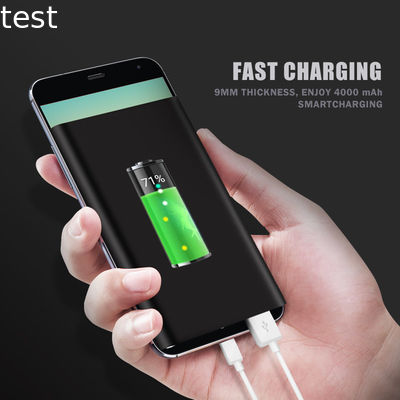 2018 New Arrival Customized weightless smallest 5000mah power bank with charging cable for iPhone Xs Max