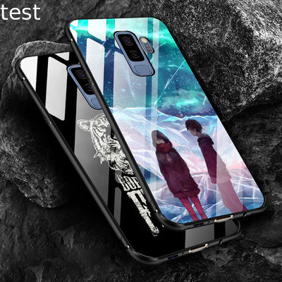 2019 Hot sale Luminous tempered glass cell phone case cover for Samsung note8 s8 s9p