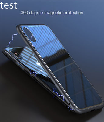 2019 Magnetic Case for Phone Luxury Tempered Glass Full Cover Case Cover Magnetic Metal Bumper Phone Case for Iphone X/Xmax/8p
