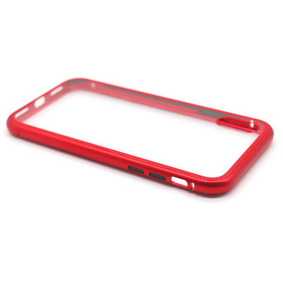 Custom Shockproof Phone Accessoires Glass Phone Shell Metal Magnetic Phone Case for iphone Case Magnetic Cover