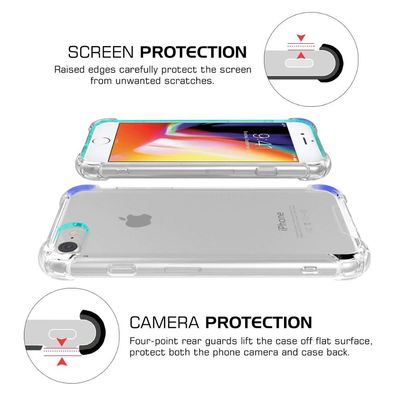 New Design Ultra Slim Soft TPU Raw Material Back Cover for Apple Airbag Drop Prevention TPU Phone Case