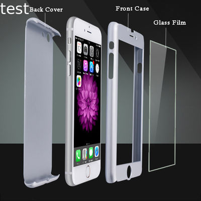 2017 New Full Cover Phone Case with tempered glass for Iphone 8