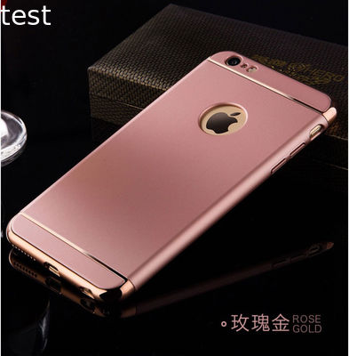 360 Full cover phone case with hole 3 in 1 metal mobile phone case for Iphone7/7s