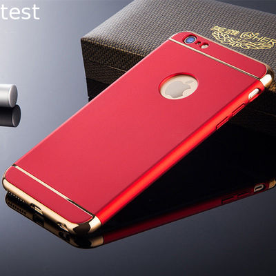 360 Full cover phone case with hole 3 in 1 metal mobile phone case for Iphone7/7s