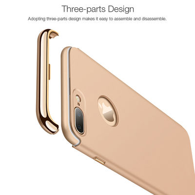 2017 Newest 3 in 1 Electroplating PC Hard Phone Case For iphone 8 case