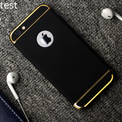 For iphone 6/6s metal 3 in 1 electroplating mobile phone cover case for iphone6/6s