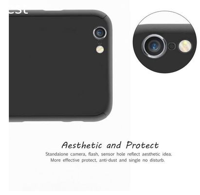 Luxury 360 Degree Ultra-thin case phone cover for iPhone 6 7 8 Plus Case Nano Glass Full Protector Phone Cover for Apple