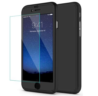 Luxury 360 Degree Ultra-thin case phone cover for iPhone 6 7 8 Plus Case Nano Glass Full Protector Phone Cover for Apple