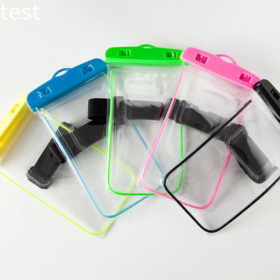 New For iphone 8 water proof led light phone case with multi color waterproof bag