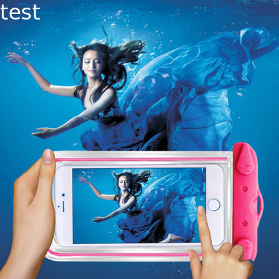 New For iphone 8 water proof led light phone case with multi color waterproof bag