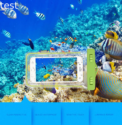 New For iphone 8 water proof led light phone case with multi color waterproof bag