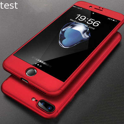 High quality for iphone 8 360 full cover mobile phone case with screen protector