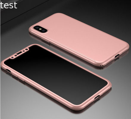 Mobile phone accessories 360 Full cover silicone phone case for iphone X case