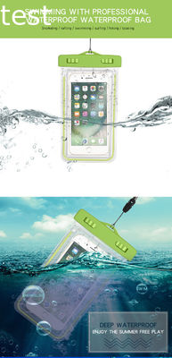 2018 New Waterproof Cell Phone Case Bag Waterproof Case for iPhone Android Underwater Phone Case with Fluorescent Light