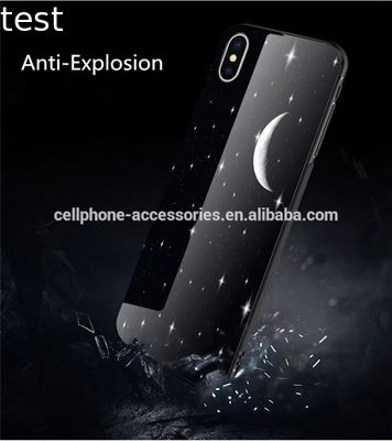 Popular design clear anti-scratch glass free sample phone case with customized pictures