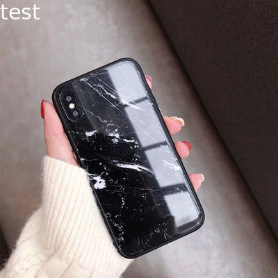 Mobile phone accessories, OEM logo glass wood phone case for iphone X case